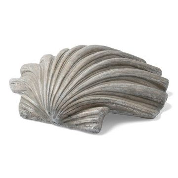 Coquillage gris en coupelle 17,5 x 18 cm