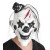 Masque Clown psycho en latex avec cheveux Halloween