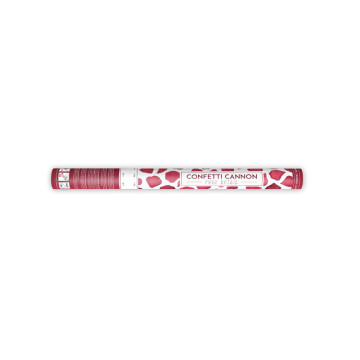 Canon à confettis pétales de rose rouge 60 cm