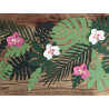 Lot de 21 feuilles Tropicales assorties