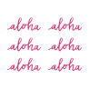 Lot de 6 Déco de table Aloha fuschia