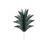 Lot de 6 feuilles d'ananas sur pic effet 3D 16,5 cm