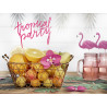 Déco Tropical party sur double pic 25,5 cm