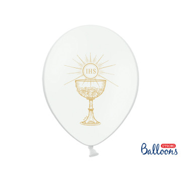 Lot de 6 ballons Communion en latex  30 cm