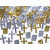 Sachet de croix métal argent et or 15 gr Sachet de croix métal argent et or 15 gr