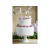 Déco Love argent sur double pic 17 cm