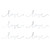 Lot de 6 déco Love argent 20 cm