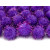 Lot de 20 boules pompon Oursin violet 2 cm Lot de 20 boules pompon Oursin violet 2 cm