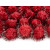 Lot de 20 boules pompon Oursin rouge 2 cm