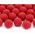 Lot de 20 boules pompon rouge 2 cm Lot de 20 boules pompon rouge 2 cm