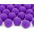 Lot de 20 boules pompon violet 2 cm Lot de 20 boules pompon violet 2 cm