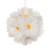 Boule gerberas blancs à suspendre 18 cm Boule gerberas blancs à suspendre 18 cm