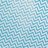 Chemin de table chevron organza bleu turquoise 28cm  x 5 m
