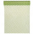 Chemin de table chevron organza vert et or 28cm  x 5 m