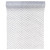 Chemin de table chevron organza blanc/argent  28cm  x 5 m