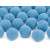 Lot de 20 boules pompon bleu ciel 2 cm Lot de 20 boules pompon bleu ciel 2 cm