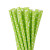 Lot de 20 pailles vertes pois blancs en carton Lot de 20 pailles vertes pois blancs en carton