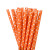 Lot de 20 pailles orange en carton Lot de 20 pailles orange en carton