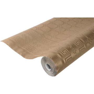 Nappe cuivre papier damassé 6 m