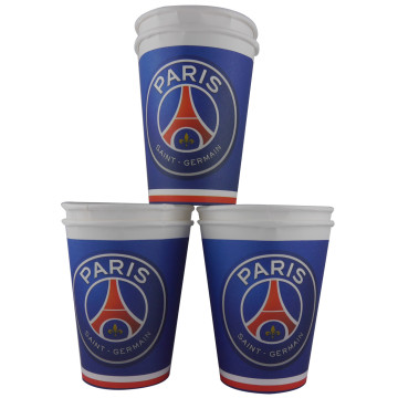 Lot de 6 gobelets jetables PSG 25 cl