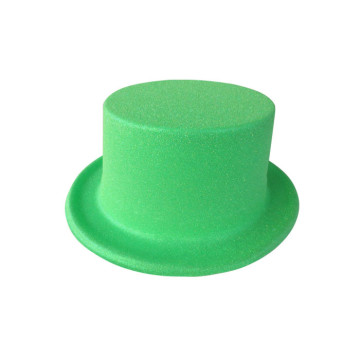 Chapeau haut de forme enfant vert fluo