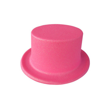 Chapeau haut de forme enfant rose fluo