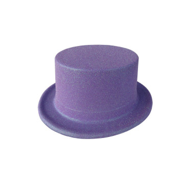Chapeau haut de forme enfant violet fluo