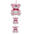 Guirlande ourson rose fille 85 cm Guirlande ourson rose fille 85 cm