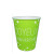 Lot de 6 gobelets jetables Anniversaire vert excellence 25 cl