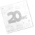 Lot de 24 serviettes jetables 20 ans 3 plis Lot de 24 serviettes jetables 20 ans 3 plis