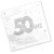 Lot de 24 serviettes jetables 50 ans 3 plis