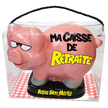 Tirelire Cochon Retraite