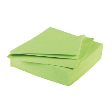 Serviettes vert pomme épaisses en papier.v.sèche AVA 40 x 40 cm