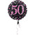 Ballon Sparkling Celebration rose Birthday 50 ans