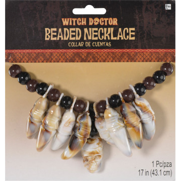 Collier Vaudou Witch Doctor Halloween
