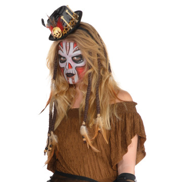 Lot de 2 extensions de cheveux Vaudou Witch Doctor Halloween