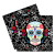 Lot de 20 serviettes jetables Jour des morts Halloween 33 x 33 cm Lot de 20 serviettes jetables Jour des morts Halloween 33 x 33 cm