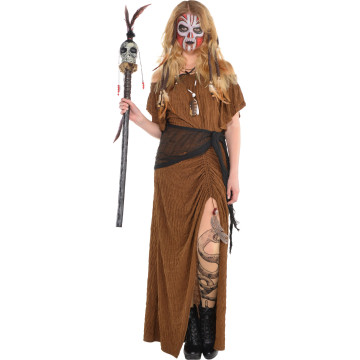 Déguisement Vaudou Witch Doctor Halloween femme
