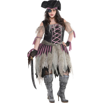 Déguisement Pirate fantôme Halloween femme XL