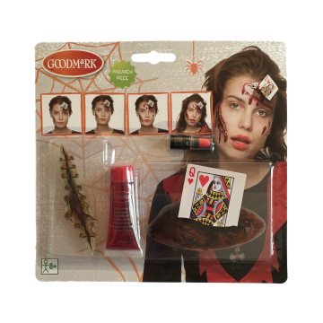 Kit de maquillage Reine de Coeur Halloween