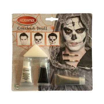 Kit de maquillage Crâne félé Halloween
