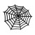 Toile d'araignée à poser ou suspendre Halloween 50 cm