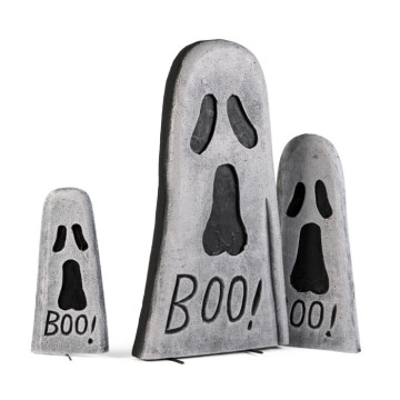 Pierre tombale fantôme Halloween 6 x 31 x 56 cm