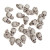 Lot de 24 Crânes petite taille Halloween 2x 1,3 x 1,5 cm Lot de 24 Crânes petite taille Halloween 2x 1,3 x 1,5 cm