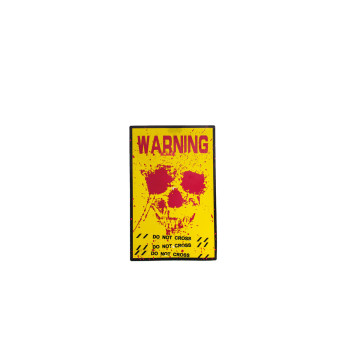 Affiche warning Halloween 38 x 24,5 cm
