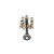 Chandelier crâne en résine Halloween 14,5 x 28,5 cm Chandelier crâne en résine Halloween 14,5 x 28,5 cm