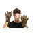 Paire de Mitaines loup en fourrure Halloween Paire de Mitaines loup en fourrure Halloween