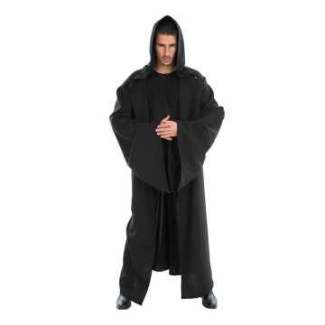 Cape chevalier knight noire adulte Halloween 180 cm