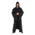 Cape chevalier knight noire adulte Halloween 180 cm