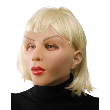 Masque Blonde et belle avec cheveux Halloween